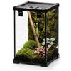 NEPTONION Terrario in vetro a prova di fuga, 20,3 x 20,3 x 30,5 cm, con apertura superiore, per piccoli rettili arborei come gli anoli verdi, serbatoio a vista completa con blocco a prova di fuga e