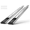 VEVOR Guide per cassetti, 10 paia di guide a sfera, 457,2 mm, portata 45,4 | Binario di guida in acciaio per montaggio laterale, completamente estraibile, per scaffali, armadi, cucina