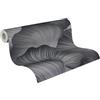 A.S. Création Carta da parati ventagli 3D - grigio, nero - 10,05 x 0,53 m | Carta senza stacco con profondità plastica - lucida, pregiato effetto rilievo, si stacca a secco