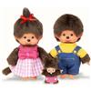 Sekiguchi Set famiglia | madre, padre e figlio | 20 cm | Bambola Monchhichi