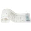 LogiLink Tastiera flessibile in silicone, con cavo, bianca