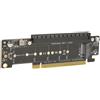 OEM Scheda di espansione PCIe X16 - Controller M.2 NVMe - Robusta e durevole - 6 ventole - Compatibile con PCIe 4.0 e 3.0 - Adatta per PC - Controller di memoria ad alte prestazioni - Tecnologia M.2 NVMe - Controller a 6 porte - Kit di aggiornamento per …