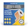 HEXSOLID Cerotti Silicone Cicatrici Medicale, Rotolo 4 cm × 2,5 m | Cerotto Silicone per Cicatrici Riutilizzabile e Impermeabile, Post-Operatorie, Cesareo, Ustioni, Cheloidi, Smagliature
