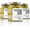 Scherini Valtellina - vaso CARCIOFI in olio di oliva, carciofini sott'olio, 290g, confezione da 3 vasetti