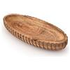 Indus Lifespace Ciotole decorative in legno di mango, decorazione per la casa, centrotavola decorativa da tavolo (35,6 x 15,2 x 5,7 cm)