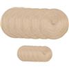 EpheyFIF Set di 12 tovagliette e sottobicchieri rotondi in misto cotone, 30 cm e 11 cm, per sala da pranzo e cucina, colore: marrone