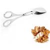 Leopacat Pinze Per Pane, Pinze da Portata In Acciaio Inox Pinze Alimenti con Manici a Forbice per Buffet Servire Insalate Barbecue Torte Snack Vari Utensili per Cucina Ristoranti Cucine Bar
