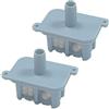 EpheyFIF Filtro di ingresso per serbatoio dell'acqua pulita per Roborock per Q per Revo/Q per Revo Edge/Q per Revo Curv, confezione da 2 filtri di ricambio in plastica ad alto flusso per stazione base, design