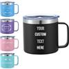 Mocessory Tazza Termica Personalizzata da 14oz con Incisione