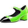 Castamere Medio Chunky Blocco Tacco Heel Rotonda Punta Mary Jane Pumps Ballo Dress 5 CM Heels
