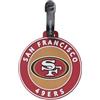 Travelite NFL Etichetta per Bagaglio San Francisco 49ers, etichetta in silicone con campo indirizzo, flessibile e robusta, per identificare facilmente valigia, zaino o borsa da viaggio, 9 x 9 x 0,7 cm