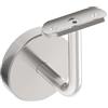 Sellon24® Set di 2 supporti per corrimano in acciaio inox V2A, diametro 42,4 mm, con rosetta di copertura, supporto per corrimano da parete, supporto per tubo per corrimano per scale, rettificato
