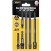 Mr.wintek Set di 6 adattatori per avvitatore a percussione, prolunga esagonale da 3 e 6, 1/4, 3/8, 1/2, per trapano e avvitatore a percussione a coppia alta