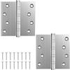 Yeheap 2 Pezzi Cerniere Inox, Cerniere per Porte 100×75×3 mm | Acciaio Inox, Struttura Robusta, Apertura Fluida, Resistenti e Durevoli, Per Porte Interne, Ante Cucina e Mobili