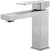 KeeGone Rubinetto per Bagno, Miscelatore Monocomando per Bagno, Accessorio per Bagno, Miscelatore per Bagno a Risparmio Idrico, Altezza 160 mm, Acciaio Inossidabile Spazzolato