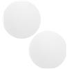 Amosfun 2 pezzi di ricambio per paralume in vetro bianco con filettatura G9 da 60