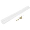 QUARKZMAN 10 Pezzi Barrette Di Saldatura In Plastica Bianca 5mm x 200mm PE Doppio Trama Con Strumento Di Livellatura Per Riparare Serbatoi D'Acqua Bancali Carrelli(0.2 x 8inch)