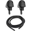 Motoforti Kit Ugelli Lavavetri Per Renault Trafic II 01-14 1 Pz | Nero, Plastica, OE 93160047, Per Vauxhall Vivaro 2000-2014, Per Opel Vivaro 2001-2014, Tubo Fluido 1.5 Metri