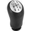 BWWIEZRS Pomelli Leva Cambio Compatibile con Twingo 3 2014-2020 per Laguna 2 2001-2007 Pomello del Cambio A 5 Marce Leva del Cambio, Maniglia di Ricambio(Chrome)