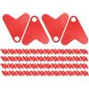 Drawup 100 esche a coda di pesce in plastica per fai da te, esche con paillettes, per trota, spigola, salmone, accessori per coda rotante S, M, L, taglie UK (S)
