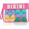 SilTriangle Grande borsa per bikini, borsa organizzativa per costume da bagno in PVC, con cerniera, contenitore per magliette, costumi da bagno, lingerie e armadio delicato, cassetti e viaggi, 40 x 30