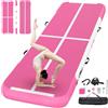 FBSPORT Tappetino Airtrack, alto 20 cm, spessore 4 m, tappetino da ginnastica con pompa ad aria, tappetino da allenamento con borsa per il trasporto, tappetino da ginnastica per casa, all'aperto, yoga