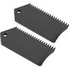 GOOHOCHY Pettine Raschiasciolina per Tavole da Surf Nero in Plastica | Texture Effetto Carbonio, Design Elegante, Facile Uso, Resistente AI Danni, Accessorio per Manutenzione Tavole