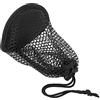 Aoresac Borsa per palline da golf a doppia rete, in nylon, per 12 palline, portatile, leggera, con tasca a rete per allenamento, custodia nera