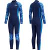 Yikayin Muta per bambini a lunghezza intera, 2,5 mm, per immersioni subacquee e nuoto, cerniera posteriore, in neoprene, per nuoto, immersioni, snorkeling, surf, SUP