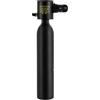 JDBDU Mini bottiglia subacquea da 0,5 l, bombola ad aria compressa, 200 bar, con regolatore di respirazione e borsa, tempo di immersione 5-10 minuti, nero