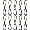 Generic Moschettone Shock Cord Heavy Duty cinghie arrampicata fibbia | Cinghie elastiche in corda elastica per legare l'organizer multifunzionale di sicurezza per tenda da campeggio e viaggi