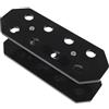 Toyvian Supporto per Freccette da Tavolo Porta Freccette in Acrilico Nero Organizer Salvaspazio in Acciaio Assemblate per Scrivania e Sala Giochi Indoor