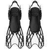 LeeQinersw da Nuoto da Snorkeling da Immersione Regolabili con Rigida E Flessibile per Propulsione Potente Adatte per , Nero+Bianco , size to 9