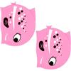 Abaodam 2 Pezzi Cuffia da Nuoto in Silicone Rosa a Pesce per Ragazzi | Piscina e Spiaggia, Stile Cartone Giocoso, Aderente e Comoda, Facile da Mettere e Togliere