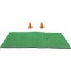 BELLIFFY Tappeto da Allenamento Golf Verde in PP 2 Tee, Uso Interno | Riproduzione Reale del Campo, Superficie Erbosa Naturale, Adatto a Casa e Sport, per Principianti Esperti