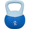 Leikefitness Kettlebell morbidi, peso antiscivolo per donne e uomini, ammortizzati e sicuri per allenamento della forza, allenamento a casa (7 kg, blu)