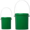 minkissy Fishing Lures Bucket, Secchio per Esche da Pesca in Plastica Verde, 2 Pezzi, Contenitore con Fori Traspiranti per Bloodworm e Earthworm