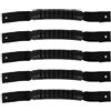 ibasenice 5 Pezzi Maniglia per Kayak di Ricambio in Nylon PVC Nera | Montaggio Semplice, Presa Ergonomica, per Kayak e Gommoni, Uso Nautico All'aperto, Accessorio Laterale