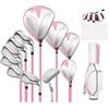 Generic Set di mazze da golf da donna, set completo per allenamento con mazze in lega di carbonio per destrorsi per imparare e fare pratica