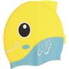 VOSAREA Cuffia da Nuoto per Silicone a Forma di Pesce Giallo | Cartoon Carino, Vestibilità Comoda , Facile Manutenzione, per Vacanze