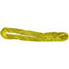MotiveTech Anello Aereo per Danza Cinghia Loop Imbottita Fascia Chiusura Centro Avvolto Controllo Movimenti Materiale Velluto Adatto per Allenamento Acrobatico, Giallo
