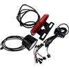 Operitacx Kit Luci per Bici Elettrica con Frecce, Interruttore e LED ABS | Installazione Facile, Pulsante Clacson, Cablaggio in Nylon, Sicurezza Affidabile