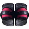 LeeQinersw Calzari Acquatici Cinghie da Piede per Tavola Attacchi Stivali Fasce Regolabili con Chiusura a Strappo E Suola Testurizzata per Aderenza Adatti a, Red Black S-05 Small
