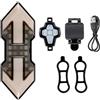 LIFKICH Luce Posteriore Bici Ricaricabile USB, Avviso Notturno 500mah | Abs, LED Brillanti, Facile da Riporre, per Zaino e Bicicletta, Uso All'aperto Sotto la Pioggia