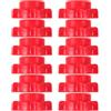 Abaodam 12 Pezzi Dado per Manubri Esagonale in PE Rosso, Morsetto Anti-Slip a Vite, Fit Preciso, per Macchine da Esercizio e Manubri, Tonificazione Muscolare, Piccole Palestre