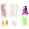 JUMPLAWN 30 Pezzi Esca da Pesca Artificiale Polpo Calamaro, Set PVC | Disegno Realistico, Riutilizzabile e Semplice da Usare, per Pesca in Mare, Accessori Mare Colore Casuale