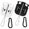 Seyraic 2 Pezzi Contatore Punteggio Golf, Contatore di Butter Golf con 2 Moschettoni Mini Portatile per Diversi Tipi di Concorsi e Giochi Indicatore di Risultato Golf con Portachiavi