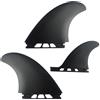 Generisch Set di 3 tavole da surf Thruster Fin | Pinne di ricambio rinforzate in PVC, facili da installare, accessori per sport acquatici, longboard da surf