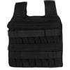 HOMSFOU Gilet Zavorrato 35kg in Rete Cotone, Corsa e Allenamento | Vestibilità Unisex, Profilo Antiscivolo e Stabile, per Training Outdoor, Nero, Chiusura a Strappo Singola