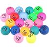 Operitacx Palline Numerate Colorate Piccole 1-20 in PP per Giochi | Eventi e Attività in Movimento, Design Compatto e Vivace, Adatte a Divertimento Variato